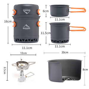 Elevate Your Camping Experience with the Widesea Heat Collecting Outdoor Cookware Set