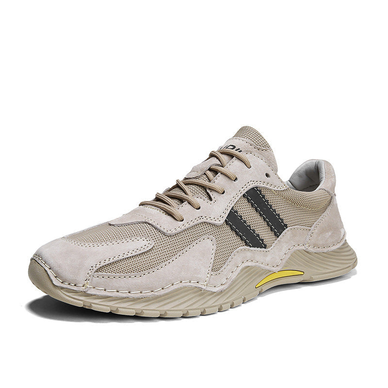 Elevate Your Adventures with Men’s Low Top Lace Up Platform Hiking Boots
