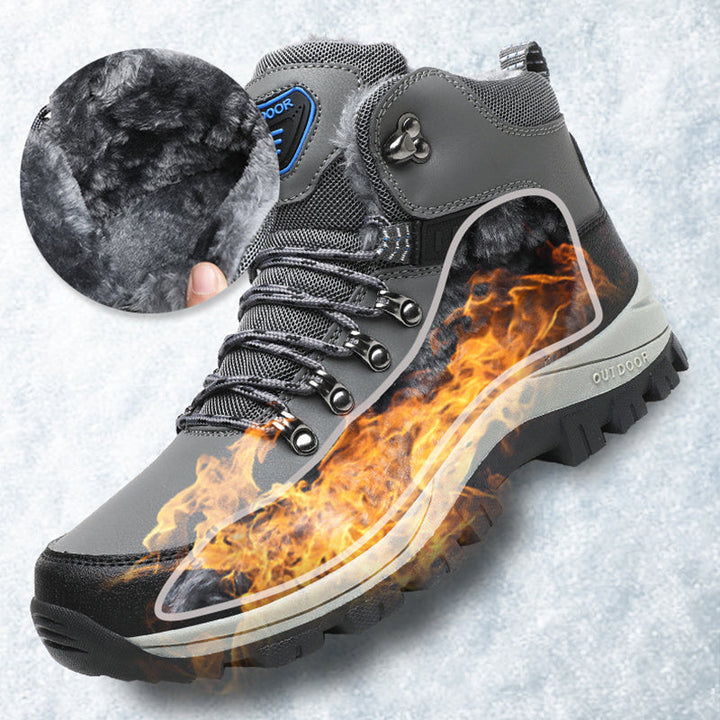 Men’s Warm Plush Winter Snow Hiking Ankle Boots: The Essential Footwear for Winter Adventures